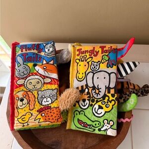 Jellycat Fluffy and Jungly Tails Soft Books